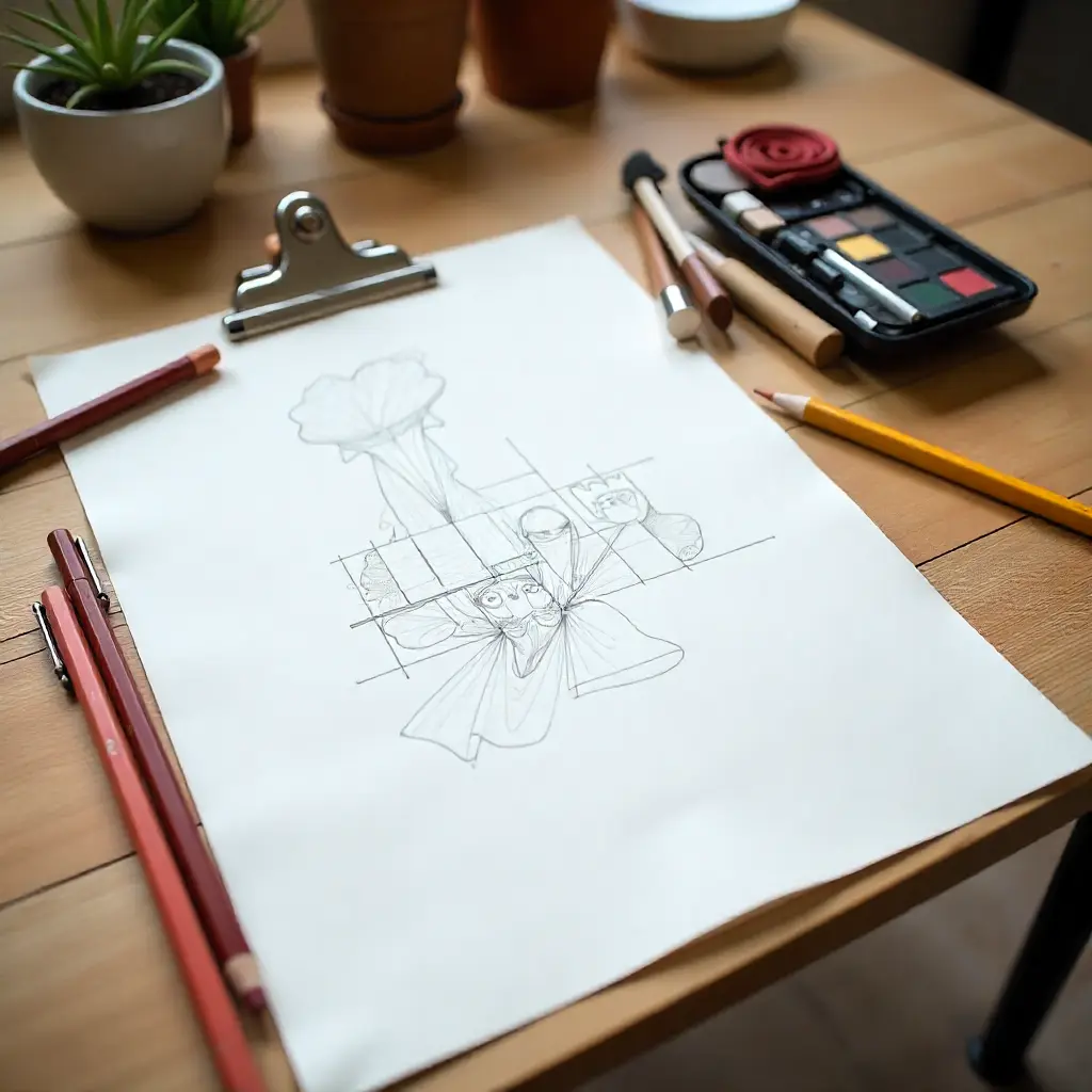 Essential art supplies for painting and drawing courses